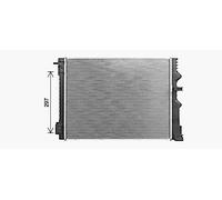 RT2667 AVA QUALITY COOLING Radiatore, Raffreddamento motore per RENAULT,SMART