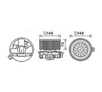 RT8579 AVA QUALITY COOLING Ventilatore abitacolo per RENAULT