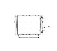 RTA2128 AVA QUALITY COOLING Radiatore, Raffreddamento motore per RENAULT
