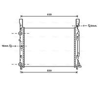 8200418327 4155000002 Radiatore Motore MERCEDES CITAN / RENAULT KANGOO NUOVO
