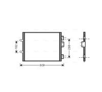 RTA5315 AVA QUALITY COOLING Condensatore, Climatizzatore per RENAULT
