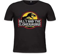 RTASFDA Billy And The Cloneasaurus T-Shirt Top Tee Camiseta Short-Sleeve for Men Black