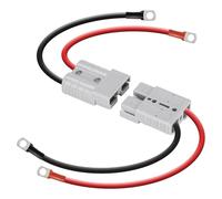 Rtauhife Kit Connettore Anderson 50A Spina Anderson Cavi Batteria Calibro 8 30 cm Connettori Rapidi Impermeabili per Lifepo4