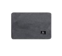 RTBQJ-AT Tappetino da bagno antiscivolo, design di lusso, morbido, traspirante e assorbente, antimuffa, lavabile in lavatrice, colore grigio, 40 x 60 cm
