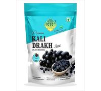 RTC FOODS Premium 250gm Seeded Afghani Black Raisins (Kali Kishmish) | High in Dietary Fiber & Potassium | Naturally Sweet & Flavorful Dry Fruit Snack