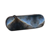 RTCVXZDSA Astuccio in ecopelle con cielo stellato cosmico - elegante astuccio multifunzione con cerniera, un must per studenti, impiegati e viaggiatori - marrone in pelle PU, design impermeabile, Nero