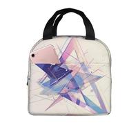 RTCVXZDSA Elegante borsa per il pranzo dalla forma irregolare, design con stampa su tutta la superficie, isolata con tessuto Oxford ad alta densità e foglio di alluminio spesso