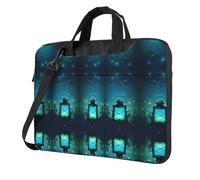 RTCVXZDSA Fireflies and Lantern - Elegante borsa per computer portatile con stampa completa, leggera e protettiva, in poliestere Oxford 600D con fodera morbida, perfetta per lavoro, viaggi e scuola