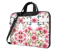 RTCVXZDSA Garden With Birds And Flowers - Elegante borsa per computer portatile con stampa completa, leggera e protettiva in poliestere Oxford 600D con fodera morbida, perfetta per lavoro, viaggi e