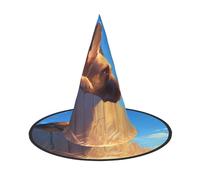 RTCVXZDSA Simpatico cappello per Halloween per cagnolino, design con stampa completa, comodo tessuto Oxford, pieghevole e leggero, per feste e giochi di ruolo