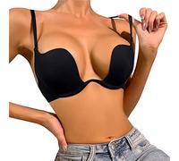 rtdgcv Custom Plus Size Push Up Hide Back Side Fat Sculpting Uplift Donna Body Shaping Reggiseno Body Shapewear con Reggiseno Yoga Shorts Donna Reggiseno Donna Senza Ferretto Push Up 90C, Nero , 2B