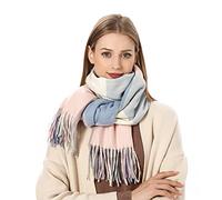 rtdgcv Sciarpa da donna in cashmere sciarpa donna inverno autunno inverno donna stampa plaid caldo sciarpa sciarpa con nappine lunghe sciarpe fasciatoio, 70,86 x 27,55 scialli donna, AA., A