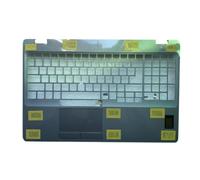 RTDPART Palmrest per Laptop per dell Latitude 5511 Precision 3551 A1999L 0VPYHH VPYHH Argento con Lettore di Impronte digitali con Cassa Superiore del touchpad