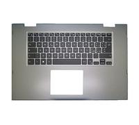 RTDPART Palmrest Portatile per dell Inspiron 15 5568 5578 00HTJC 0HTJC 08M5CW 8M5CW 0FTHJ8 FTHJ8 con Tastiera IT Italiana retroilluminata Maiuscolo Grigio Nuovo