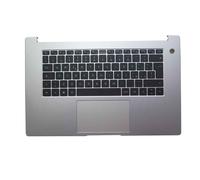 RTDPART Poggiapolsi e Tastiera per Laptop per Honor MagicBook X 15 2022 BDR-WFH Custodia Superiore Color Argento, Tastiera Italiana Nera con touchpad.