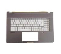 RTDPART Poggiapolsi per Laptop Argento per MSI Creator Z17 A12U A12UET A12UGST A12UHST A12UHT Senza touchpad Nuovo