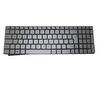 RTDpart - Tastiera per computer portatile ASUS N551 N551JB N551JK N551JM N551JQ N551JW N551JX N551VW N551ZU Regno Unito Argento 0KNB0-662BUK00 9Z.N8BBC.P0U NSK-UPPBC OU Nessuna pellicola