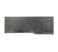RTDPART Tastiera per Laptop per Fujitsu LifeBook E458 E459 E558 E559 ME15A E4511 E5510 E5511 5E15A1 5E15A2, Inglese USA, Nero, Senza retroilluminazione, con puntamento, Nuova