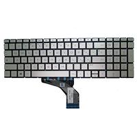 RTDPART Tastiera Portatile per HP 15-DA000 Senza Cornice Argento Senza Pellicola retroilluminata Italiana IT PKNR125BS