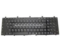 RTDPART Tastiera Portatile per MSI GE620DX-404XP GR620 GT660R GT660ST GT663R GT680R GT683DX GT683R GT685 GT685R P600 PR600 PR600X S6000 X620-SU7343W7P Italy IT Cornice Nera