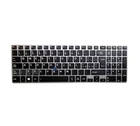 RTDPART Tastiera Portatile per Toshiba Tecra Z50-A Z50-A-11E Z50-A-128 Z50-A-13D Z50-A-16C Z50-A-180 Z50-A-181 Z50-A-1C8 Z50-A-M4S Z50- A-11H Italiano IT Nero con Cornice Grigia con Punta Nuovo