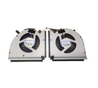 RTDPART Ventola CPU GPU per Laptop con Copertura per MSI Titan 18 HX A14V A14VIG A14VIG-036US 088US 403TH A14VHG 0,6 A 12 V CC N518 N519 Nero Nuovo