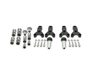 RTECH Kit Montaggio Paramani Snodato Plastica Alu Universale Per-R-KITMOUNT006