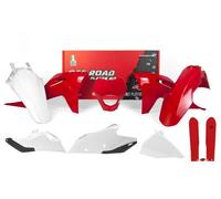 Rtech Kit Plastica Adatto An Gasgas Ec 250 250F 300 350F 21-23 Rosso/Bianco OEM