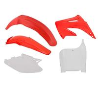 Rtech Kit Plastica Adatto An Honda Cr 125 250 02-03 Rosso/Bianco