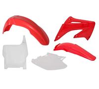 Rtech Kit Plastica Adatto An Honda Cr 125 250 04-07 Rosso/Bianco