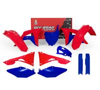 RTECH Kit Plastica Adatto An Honda Crf 250R 18-21 450R 17-20 Rosso/Blu