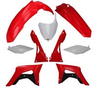 RTECH Kit Plastica Adatto An Honda Crf 250R 18-21 450R 17-20 Rosso/Nero/Bianco