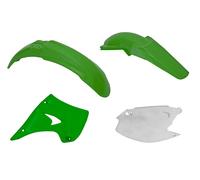 Rtech Kit Plastica Adatto An Kawasaki KX 125 250 03-08 Verde/Bianco