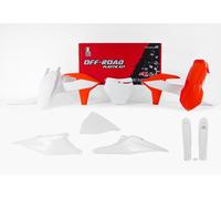 Rtech Kit Plastica Adatto An KTM SX (F) 125 150 250 350 450 19-22 Orange/Bianco