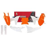Rtech Kit Plastica Adatto An KTM SX (F) 125 150 250 350 450 ab23 Arancio/Bianco