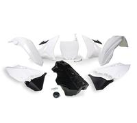 RTECH Kit Plastica Adatto An Yamaha YZ 125 250 02-21 Wr 250 ab16 Bianco