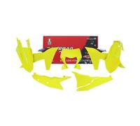 KIT PLASTICHE 6 PEZZI (CON COPERCHIO CASSA FILTRO E CORNICE PORTA FARO) KTM EXC EXC-F COLORE GIALLO FLUO NERO