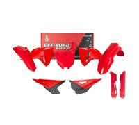 RTECH Kit Plastiche 6 Pezzi Con Parastelo Rosso Nero Oem Honda-R-KITCRF-RS0-725