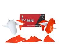 RTECH KIT PLASTICHE ARANCIONE-BIANCO KTM EXCF 350 2020-2023