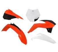 RTECH KIT PLASTICHE ARANCIONE-BIANCO KTM SX 85 2013-2017