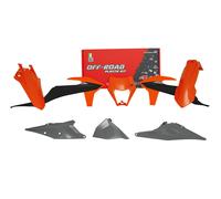 RTECH KIT PLASTICHE ARANCIONE-NERO-GRIGIO KTM EXC 125 2020-2023