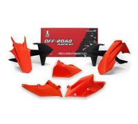 RTECH KIT PLASTICHE ARANCIONE-NERO KTM EXC 125 2017-2019