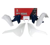 RTECH KIT PLASTICHE BIANCO-BLU HUSQVARNA TE 300 2017-2019