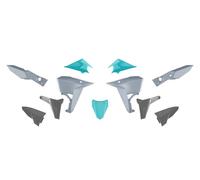 RTECH KIT PLASTICHE REVOLUTION ENDURO KOVE 800 RALLY 2024-2025 GRIGIO VERDE