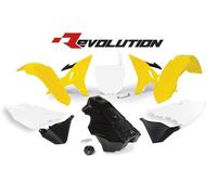 RTECH KIT PLASTICHE YZ REVOLUTION CON SERBATOIO YAMAHA YZ 125 2002-2021 GIALLO