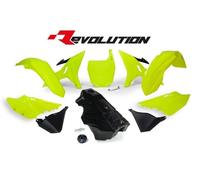 RTECH KIT PLASTICHE YZ REVOLUTION SERBATOIO YAMAHA WR 250 2016-2022 GIALLO NEON