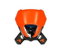 RTECH MASCHERINA PORTA FARO V-FACE 2.0 FULL LED MOTO CROSS ENDURO ARANCIO