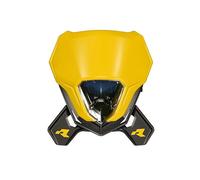 RTECH MASCHERINA PORTA FARO V-FACE 2.0 FULL LED MOTO CROSS ENDURO GIALLO