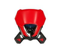 RTECH MASCHERINA PORTA FARO V-FACE 2.0 FULL LED MOTO CROSS ENDURO ROSSO