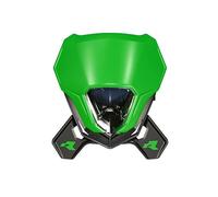 RTECH MASCHERINA PORTA FARO V-FACE 2.0 FULL LED MOTO CROSS ENDURO VERDE